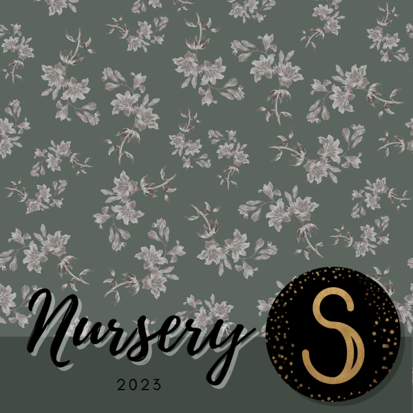Alpha Nursery Vintage royal green Wallpapers by simsfinds - The Sims 4 Custom Content