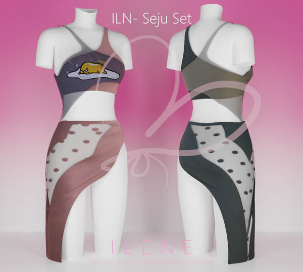Mix ILN Seju Set by ilenes4 - The Sims 4 Custom Content