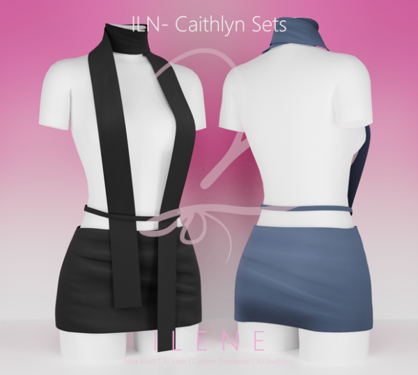Alpha ILN Caitlyn Sets by simsfinds - The Sims 4 Custom Content