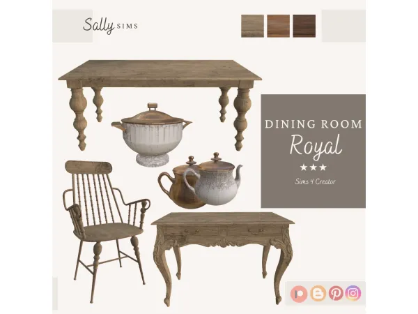 Alpha Dining ROYAL - The Sims 4 Custom Content