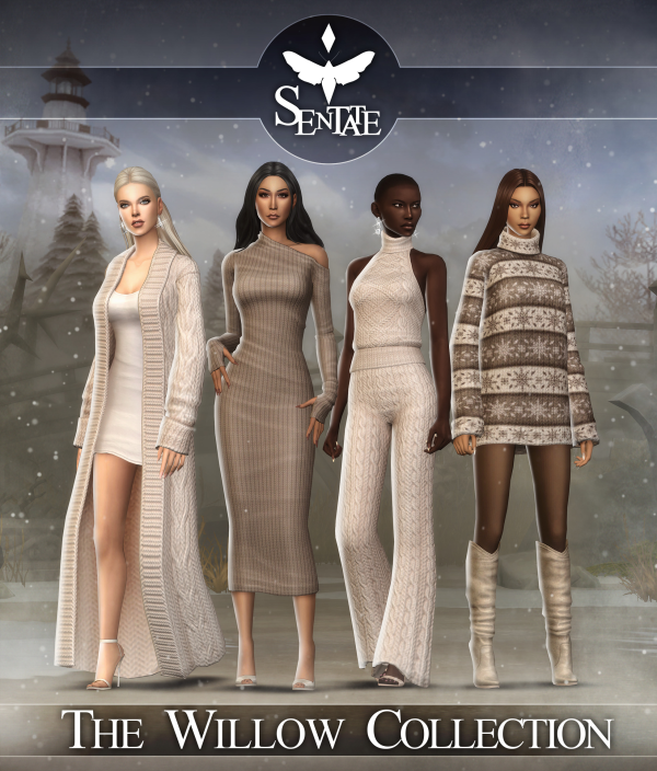 Maxis Match The Willow Collection by simsfinds - The Sims 4 Custom Content