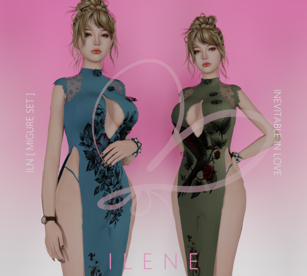 Mix ILN Migure Set by ilenes4 - The Sims 4 Custom Content