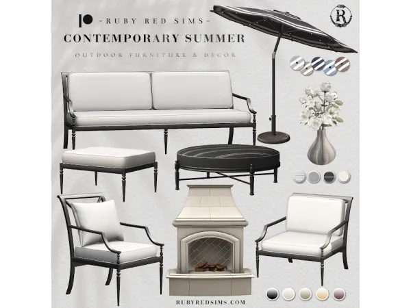 Mix Contemporary Summer Part 1 by RubyRed1023 - The Sims 4 Custom Content