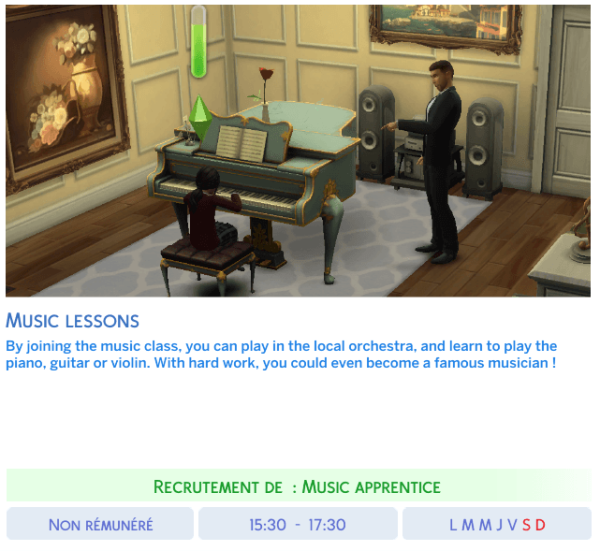Mix Music Lessons by simsfinds - The Sims 4 Custom Content
