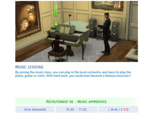 Mix Music Lessons by JuLovesGames - The Sims 4 Custom Content