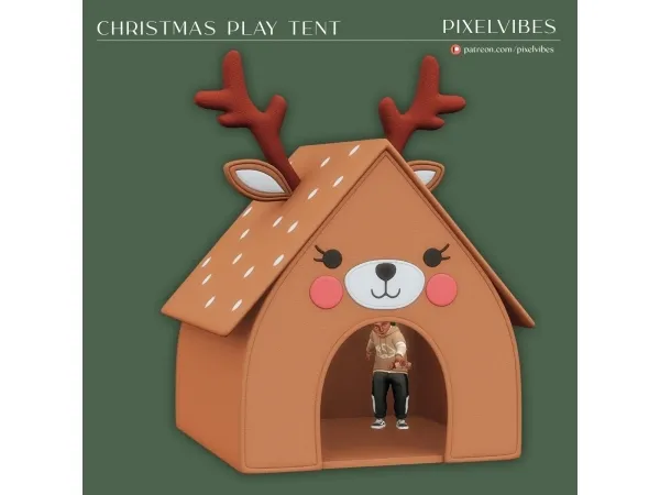 Alpha Christmas Playtent - The Sims 4 Custom Content