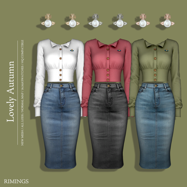 Alpha [RIMINGS] Lovely Autumn by simsfinds - The Sims 4 Custom Content