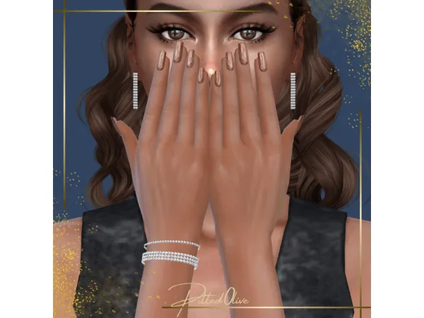 Mix Genie Earrings by Pitted0live - The Sims 4 Custom Content