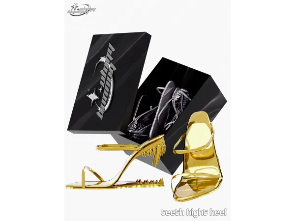 Alpha TEETH HIGHT HEEL - The Sims 4 Custom Content