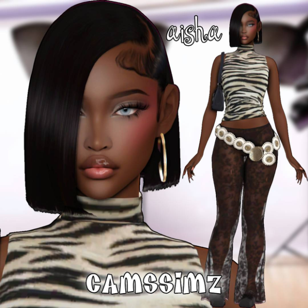 Mix aisha by simsfinds - The Sims 4 Custom Content