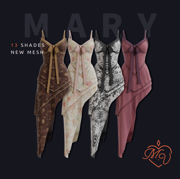 Maxis Match Mary Dress by simsfinds - The Sims 4 Custom Content