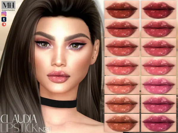 Alpha Claudia Lipstick N241 by MagicHand - The Sims 4 Custom Content