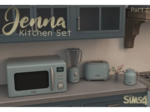 Maxis Match Jenna Kitchenset Part 2 by Lemonbunny - The Sims 4 Custom Content
