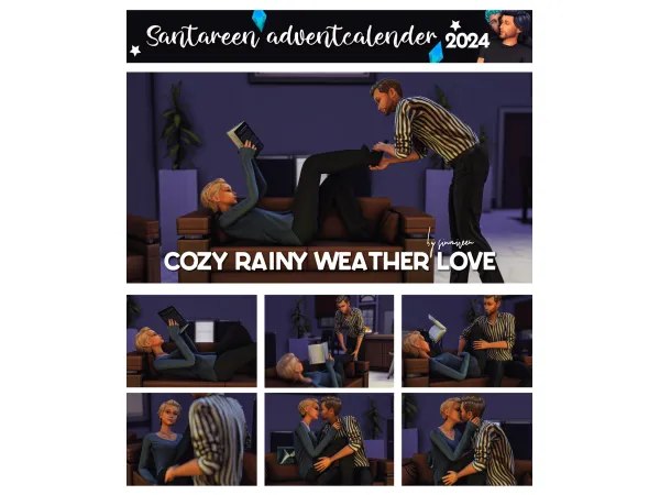 Mix Cozy rainy weather love by simmireen - The Sims 4 Custom Content