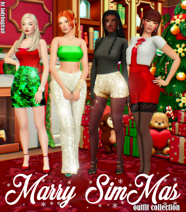 Maxis Match Marry SimMas collection by ladybugtrait - The Sims 4 Custom Content