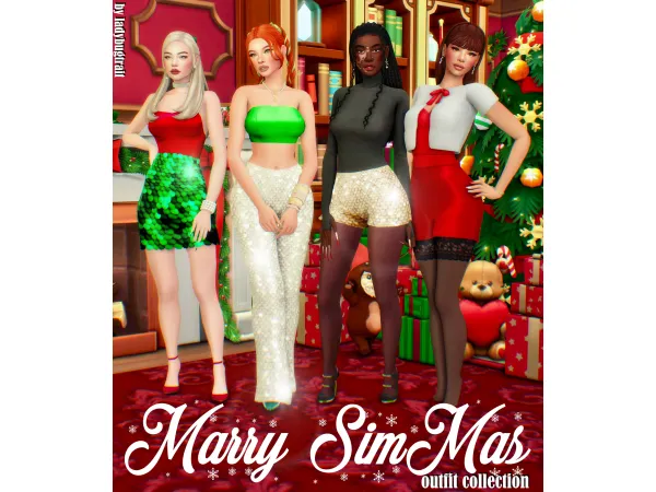 Maxis Match Marry SimMas collection by Ladybugtrait - The Sims 4 Custom Content