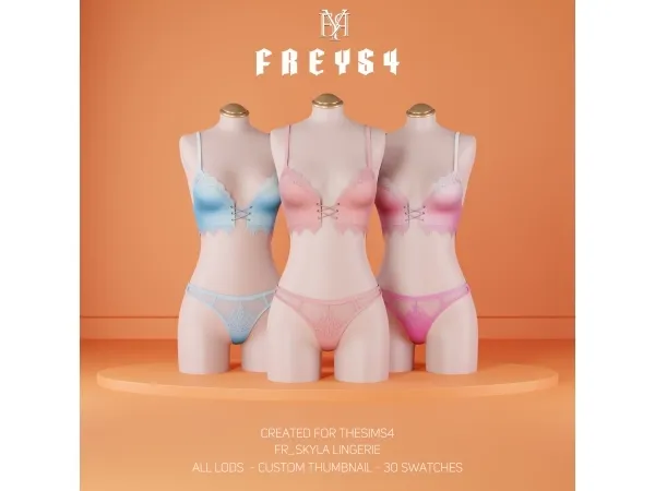 Alpha FR_Skyla lingerie - The Sims 4 Custom Content