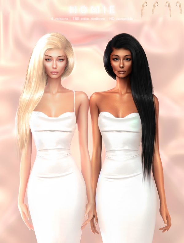 Alpha Homie Hairstyle by greenteahoney - The Sims 4 Custom Content