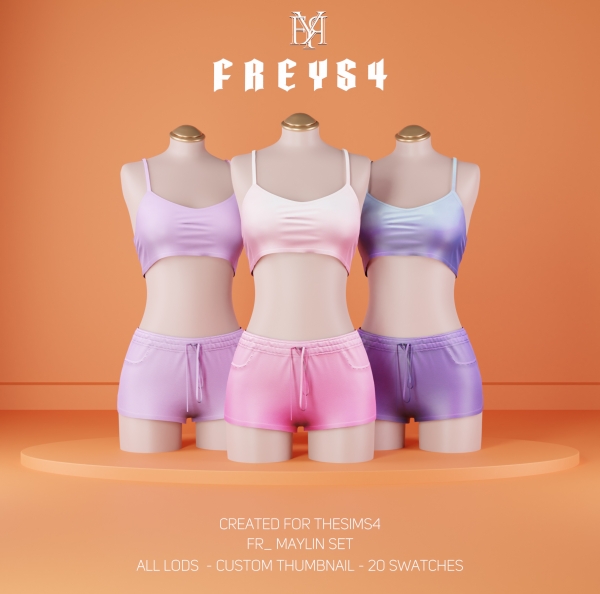Alpha FR_Maylin Set by freys4 - The Sims 4 Custom Content