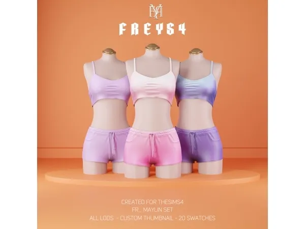 Alpha FR_Maylin Set - The Sims 4 Custom Content