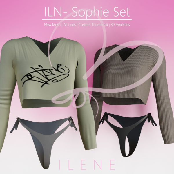 Mix ILN Sophie Set by ilenes4 - The Sims 4 Custom Content