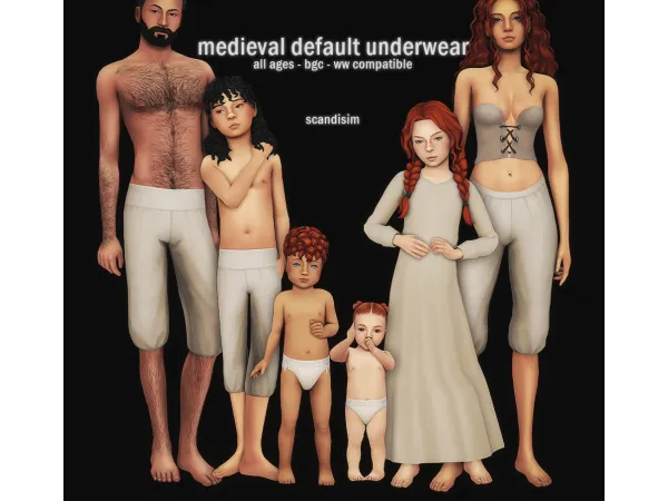 Medieval Default Underwear Collection by scandisim