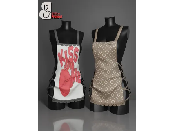 Alpha BillionProject Liana Apron - The Sims 4 Custom Content