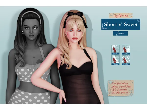 Maxis Match SHORT N' SWEET SET Juno V1 - The Sims 4 Custom Content