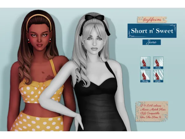 Maxis Match SHORT N' SWEET SET Juno V2 - The Sims 4 Custom Content