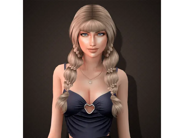 Alpha AuSims Monica Hairstyle - The Sims 4 Custom Content