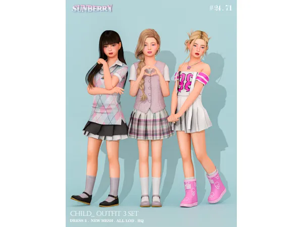 [SUNBERRY] Child Outfit 3 SET 24.71