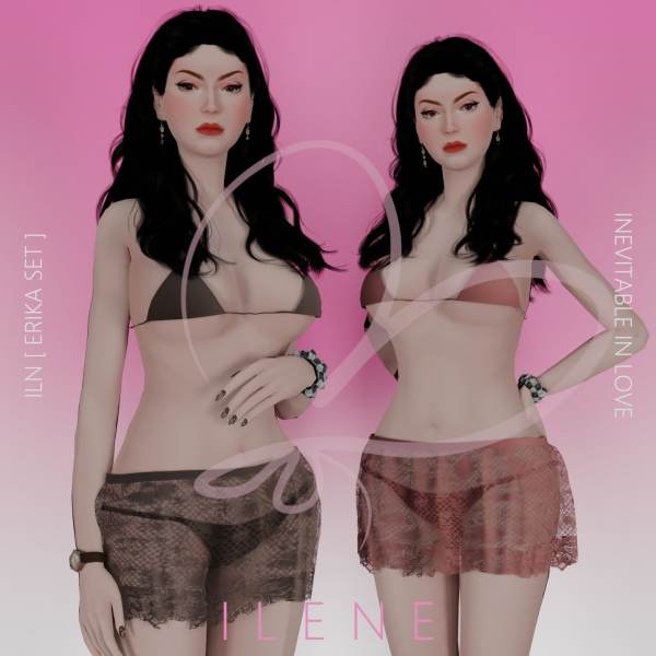 Maxis Match ILN Erika Set by ilenes4 - The Sims 4 Custom Content