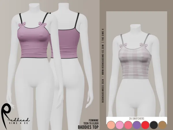 Alpha BADDIES TOP - The Sims 4 Custom Content
