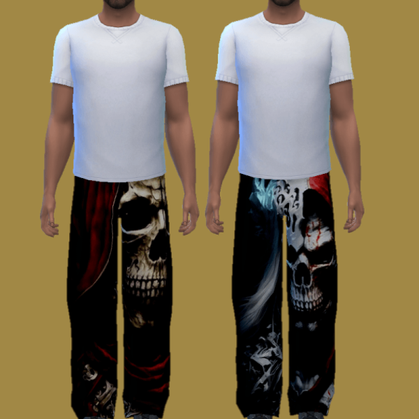Maxis Match Skull Pants by simsfinds - The Sims 4 Custom Content