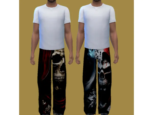 Maxis Match Skull Pants by ecstatic_payne79 - The Sims 4 Custom Content