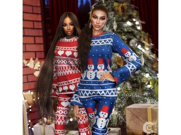 Alpha Festive Christmas Set for - The Sims 4 Custom Content