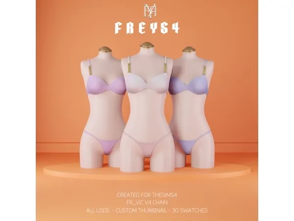 Alpha FR_Vic V4 Chain - The Sims 4 Custom Content