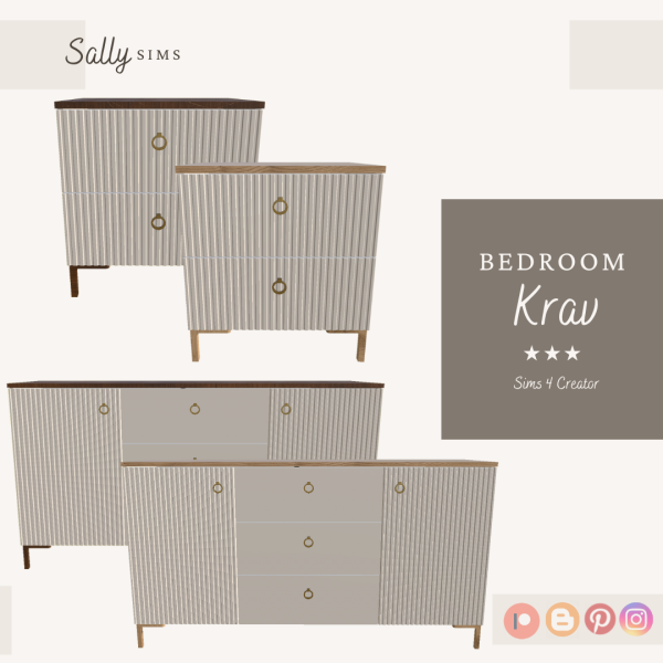 Alpha Bedroom KRAV by sally4sims - The Sims 4 Custom Content