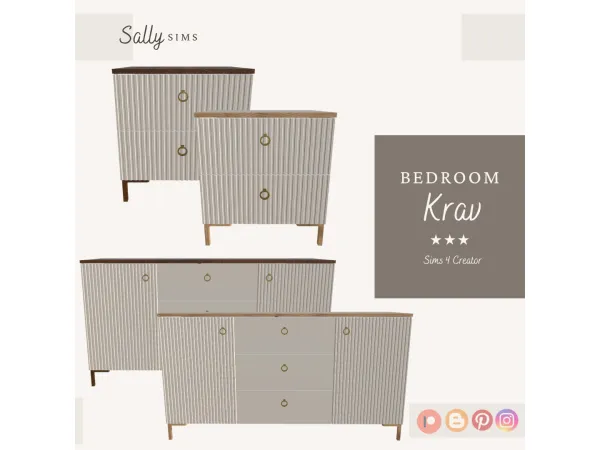 Alpha Bedroom KRAV - The Sims 4 Custom Content
