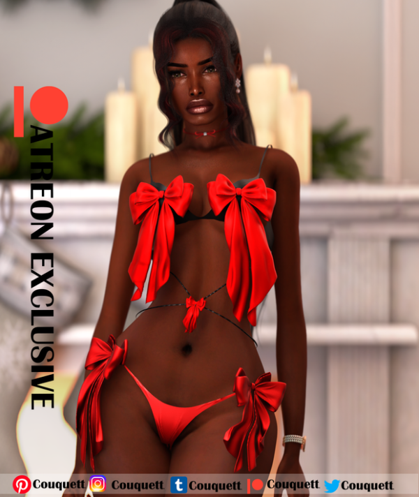 Alpha Couquetts X Becca Holidays Set 2 Sexy Xmas v2 by simsfinds - The Sims 4 Custom Content