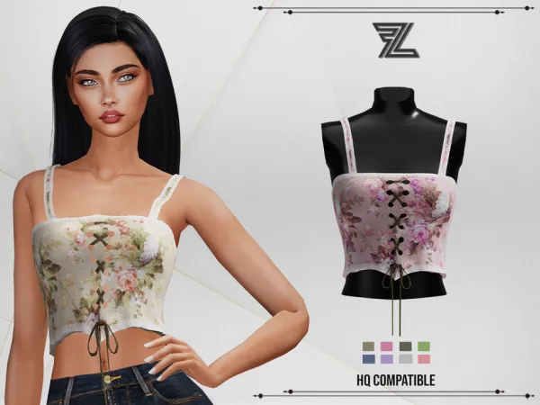 Maxis Match Jasmine Corset by ForLima - The Sims 4 Custom Content