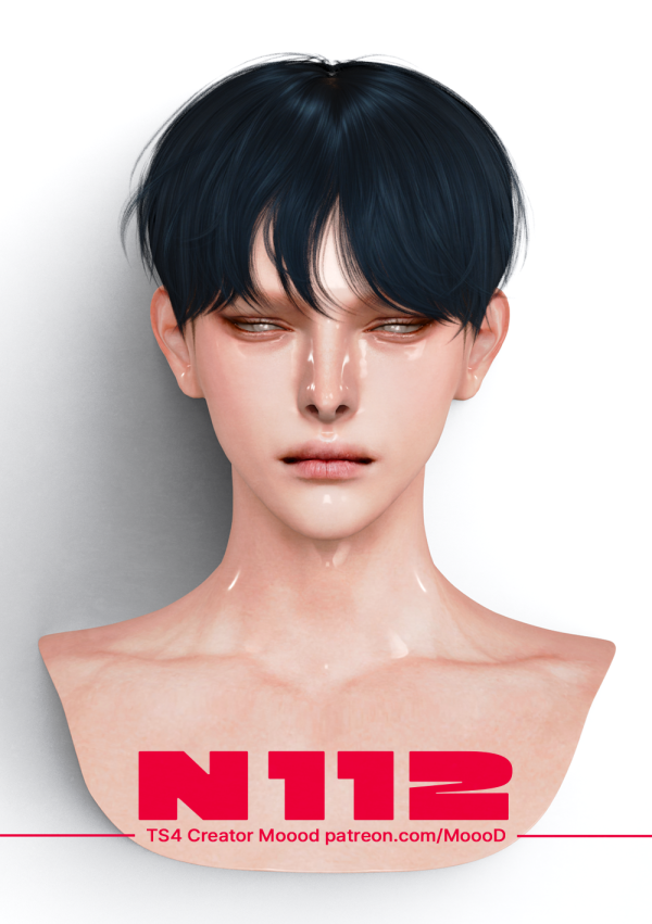 Alpha MoooD Hair N112 by simsfinds - The Sims 4 Custom Content