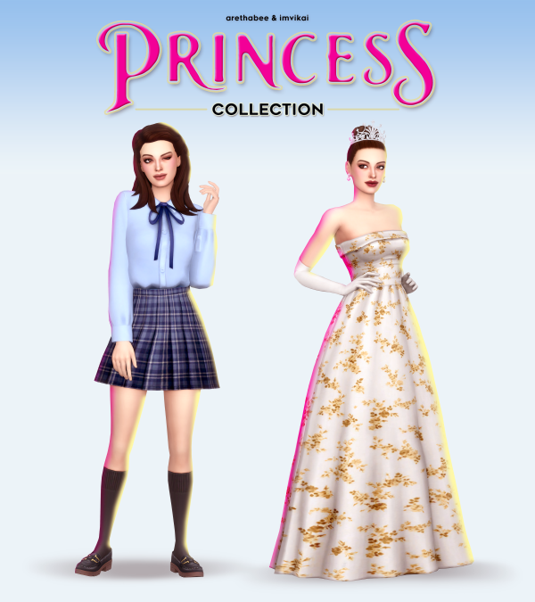 Maxis Match princess collection arethabee imvikai by simsfinds - The Sims 4 Custom Content