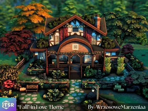 Maxis Match Fall in Love Home - The Sims 4 Custom Content