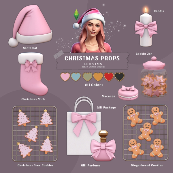 Mix Christmas Props by leosims4cc - The Sims 4 Custom Content