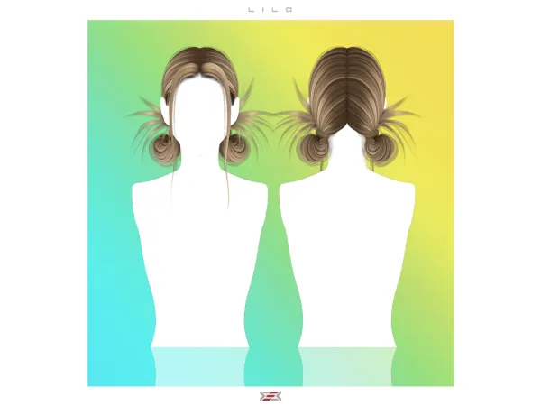 Alpha LILO HAIRSTYLE - The Sims 4 Custom Content