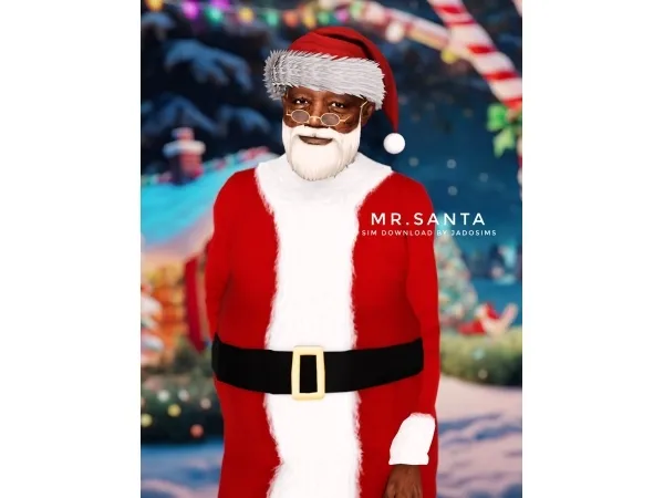 Alpha Mr Santa (Sim Download) - The Sims 4 Custom Content