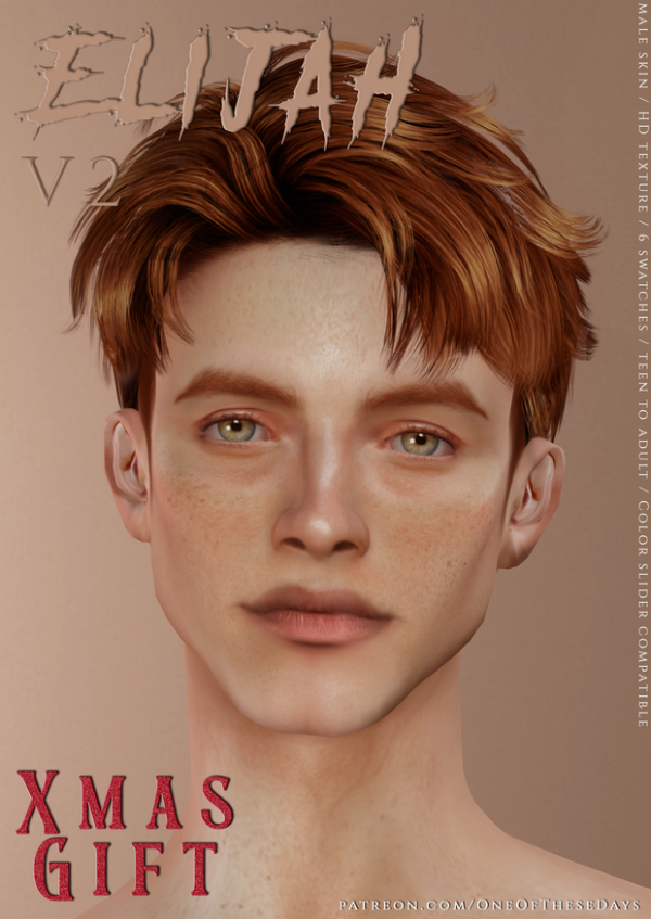 Alpha XMAS GIFT Elijah V2 new updated version by oneofthesedays - The Sims 4 Custom Content