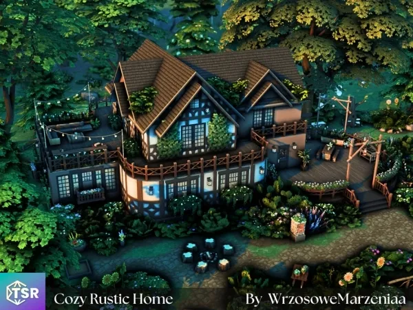 Maxis Match Cozy Rustic Home - The Sims 4 Custom Content
