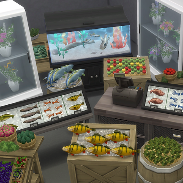 Maxis Match Core Retail by simsfinds - The Sims 4 Custom Content